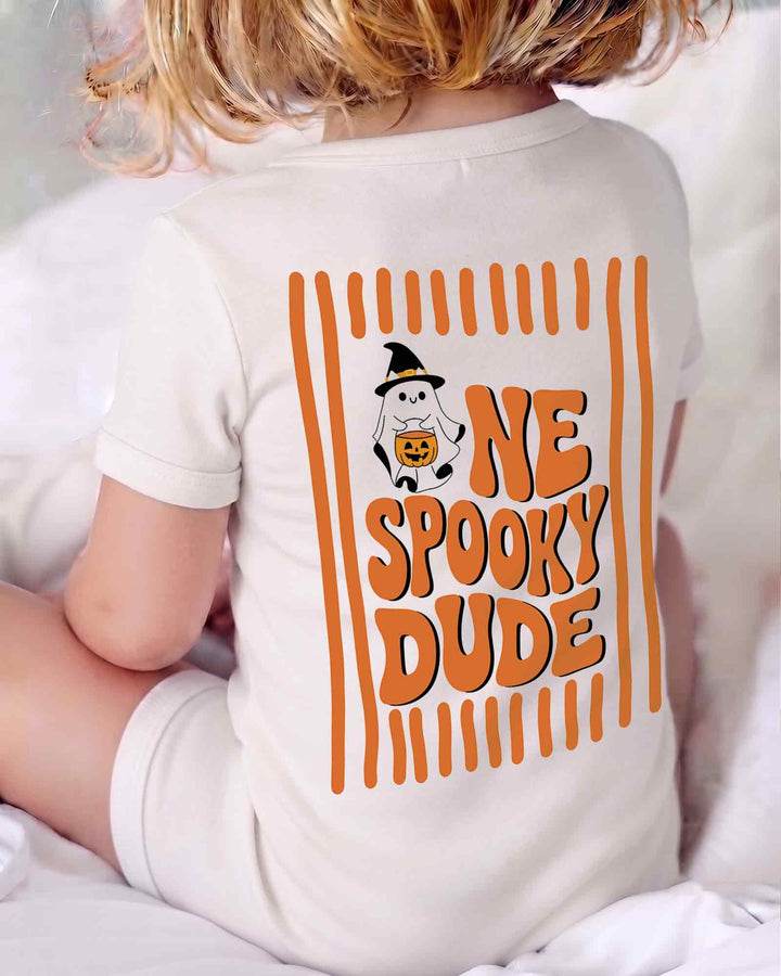 Personalized One Spooky Dude Halloween Birthday Bamboo Shorty Zippy