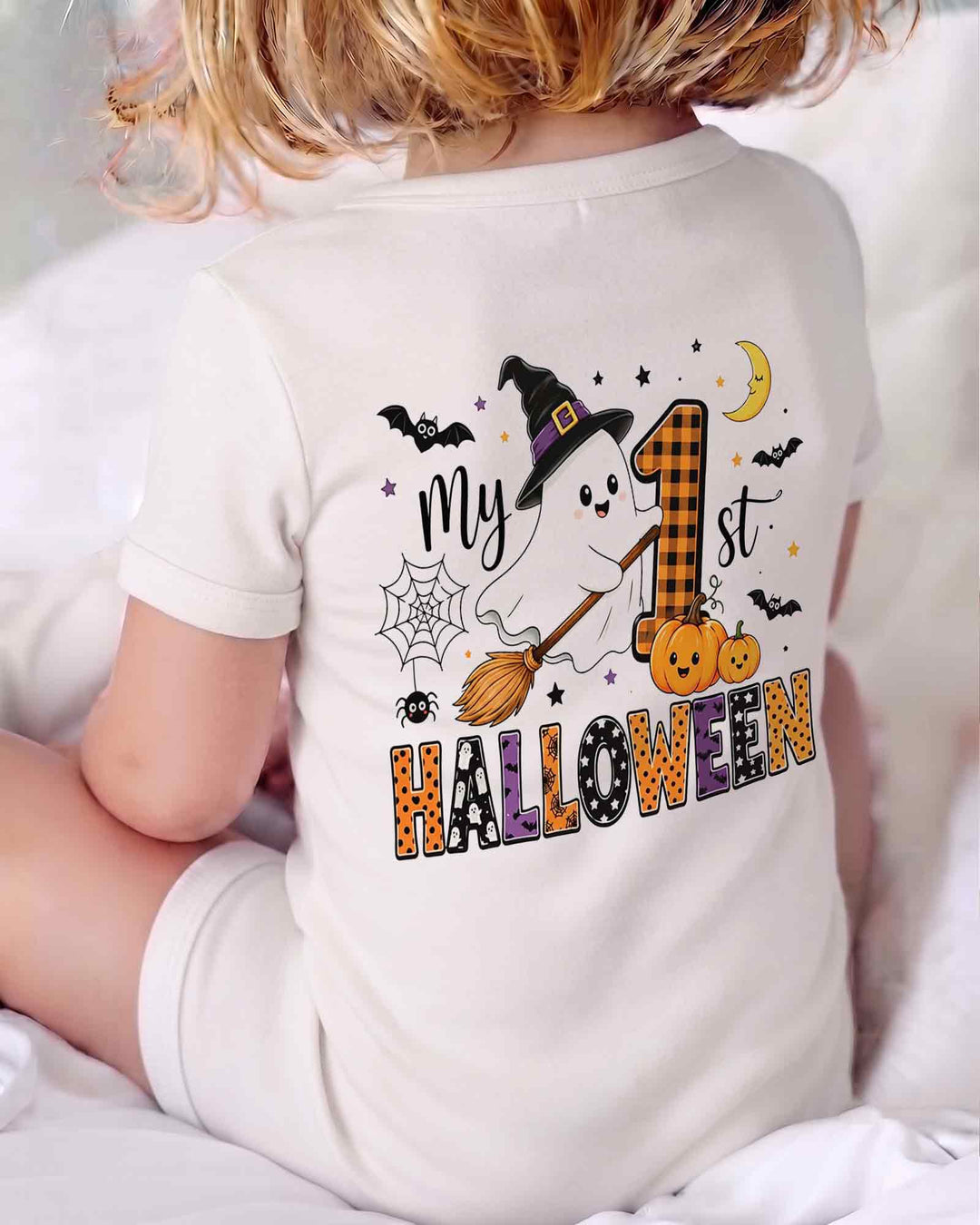 Personalized My 1st Halloween Bamboo Shorty Zippy