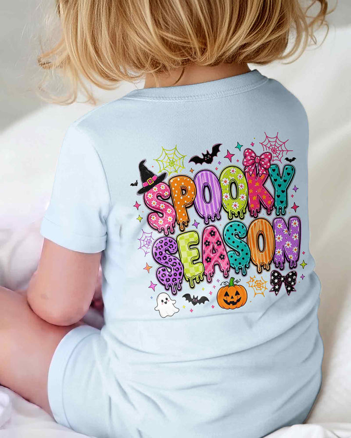 Personalized Spooky Season Pumpkin Ghost Bamboo Shorty Zippy