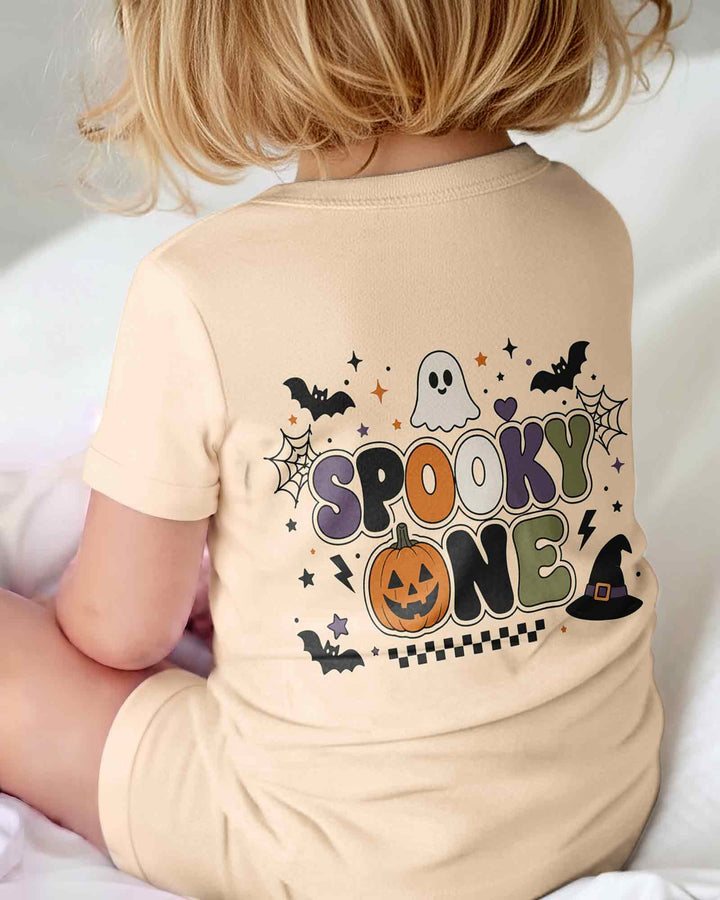 Personalized Spooky One Halloween Bamboo Shorty Zippy
