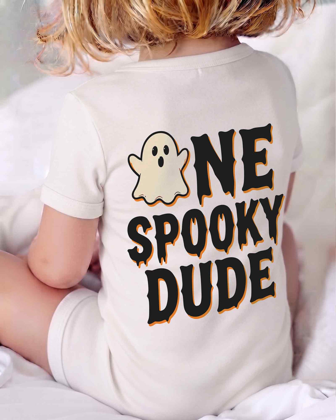 Personalized Ghost Halloween Baby Bamboo Shorty Zippy