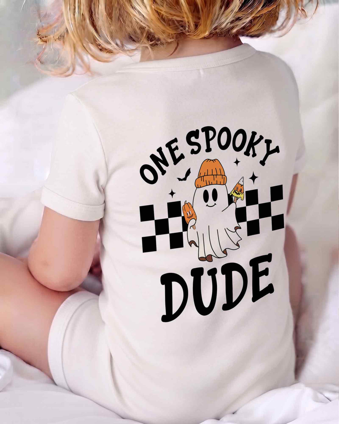 Personalized One Spooky Dude Pumpkin Bamboo Shorty Zippy