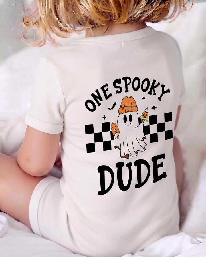 Personalized One Spooky Dude Pumpkin Bamboo Shorty Zippy