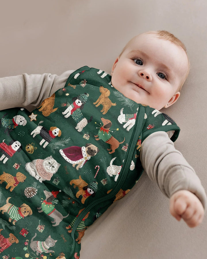 Winter Wonderland Bow Wow Bamboo Sleep Bag