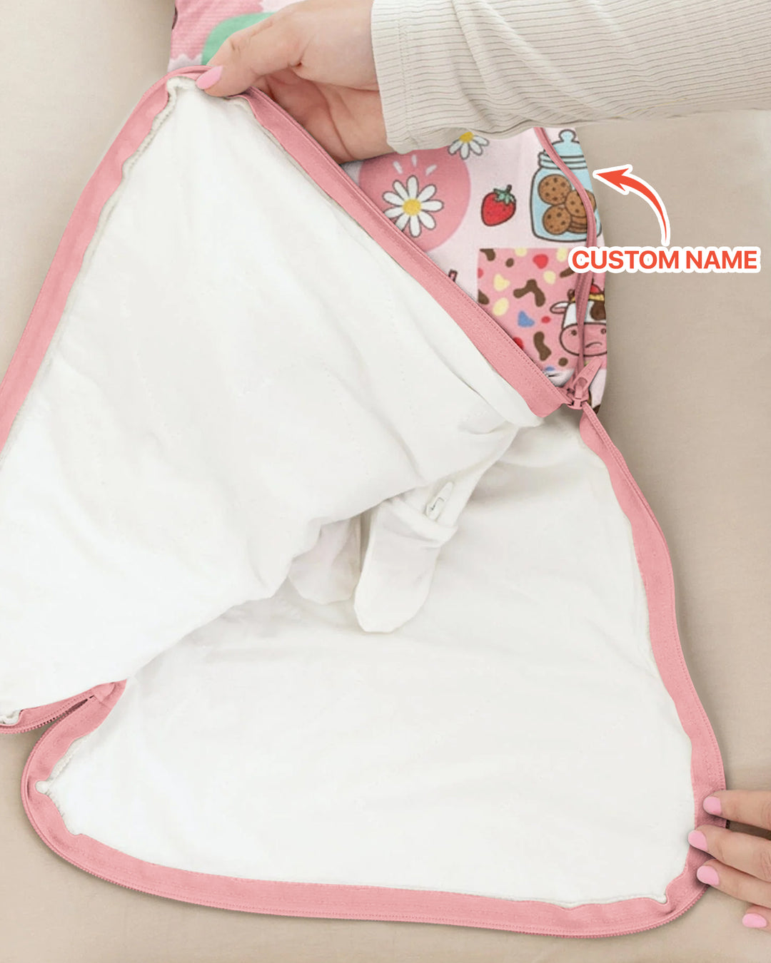 Custom Name The Milkshake Secret Society Bamboo Sleep Bag