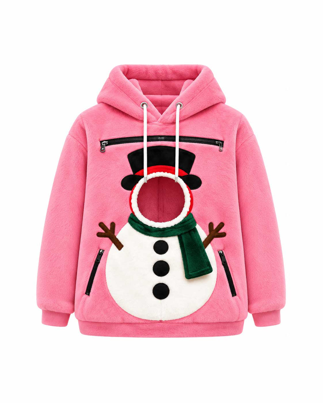 Snowman Animals Carrier Hoodie