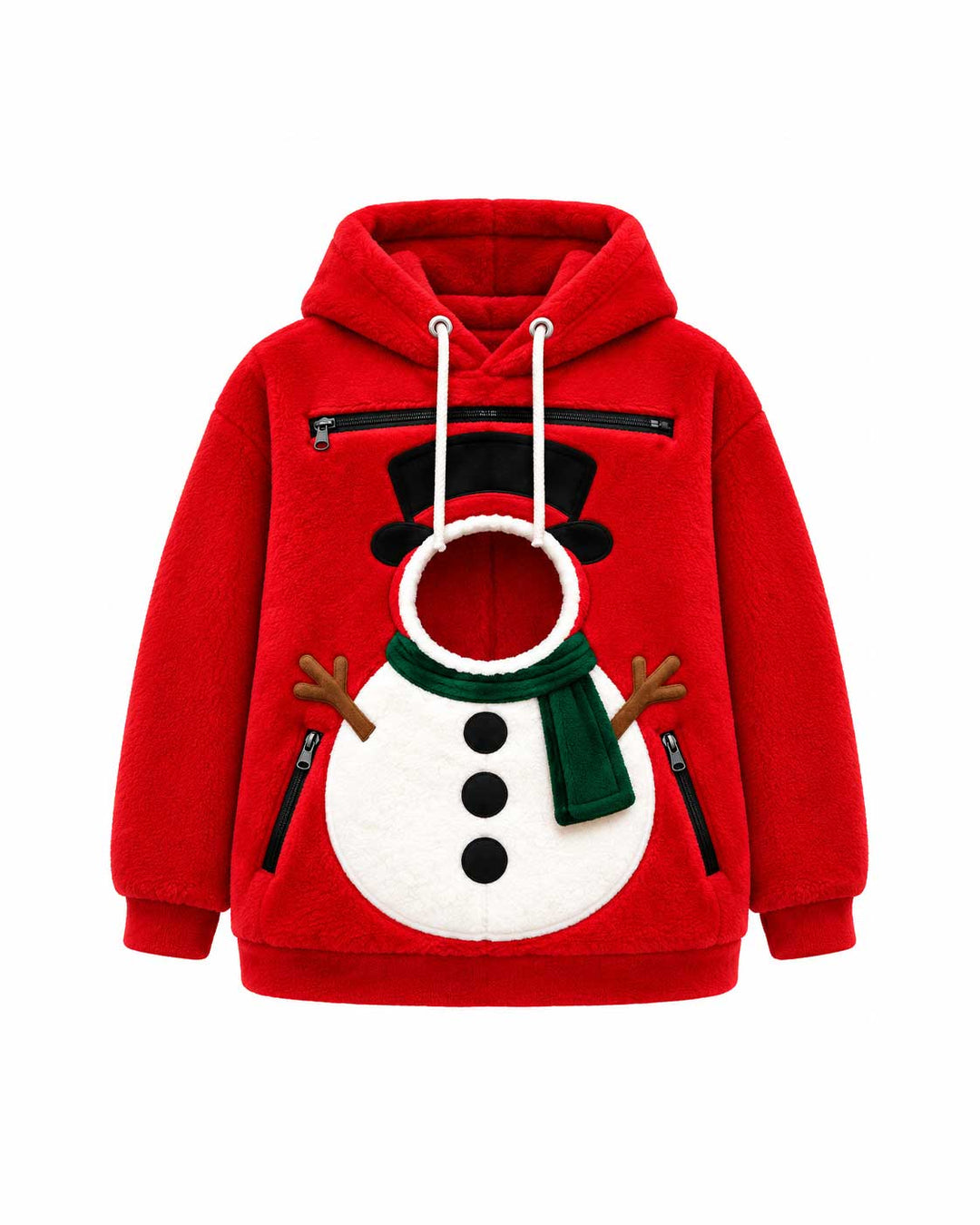 Snowman Animals Carrier Hoodie