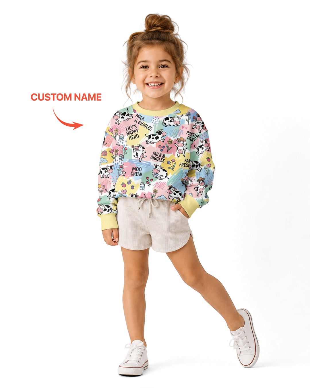 Custom Name Can’t Keep Us In The Barn Bamboo Crewneck Sweatshirt