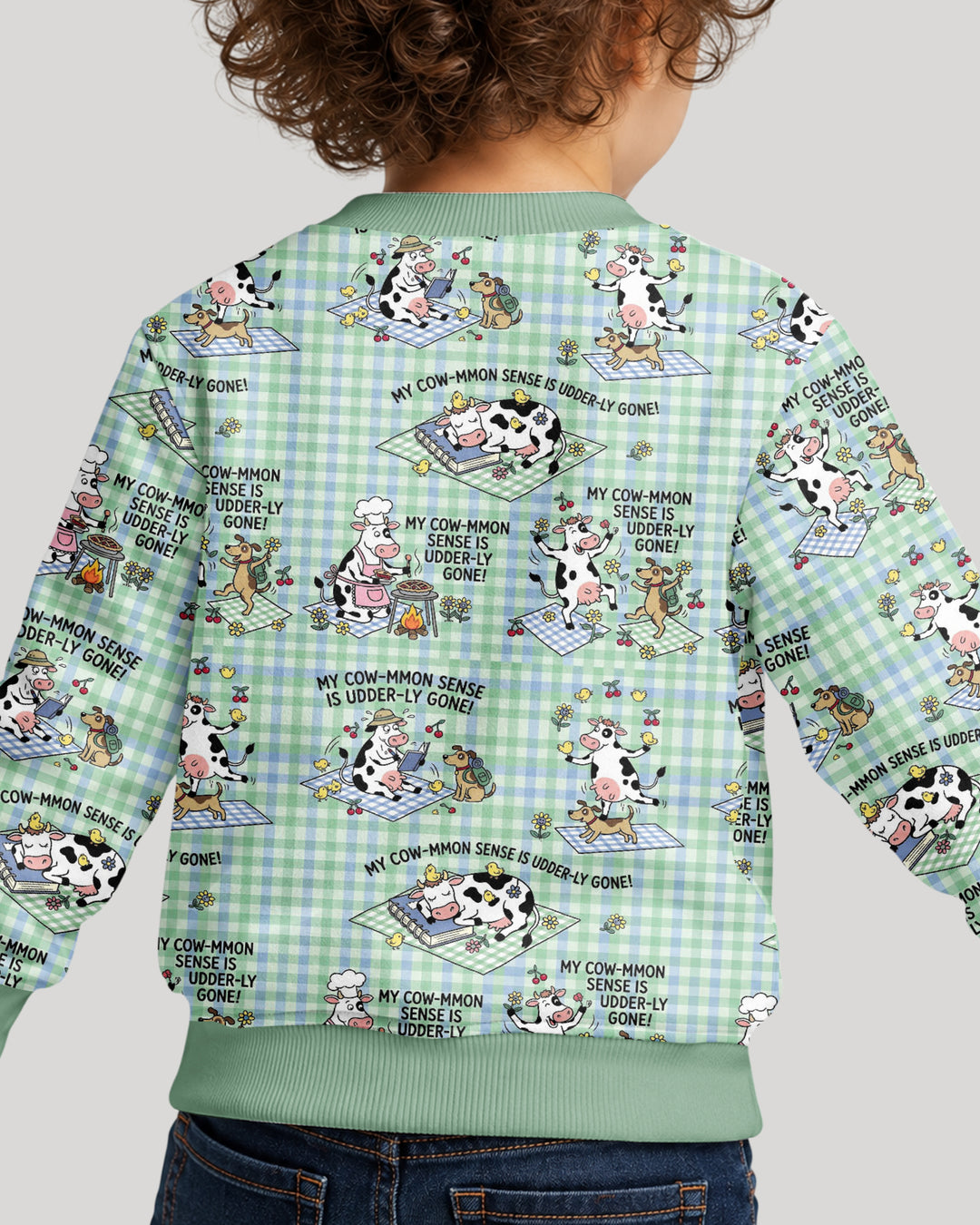 Common Sense Is Udderly Gone Bamboo Crewneck Sweatshirt