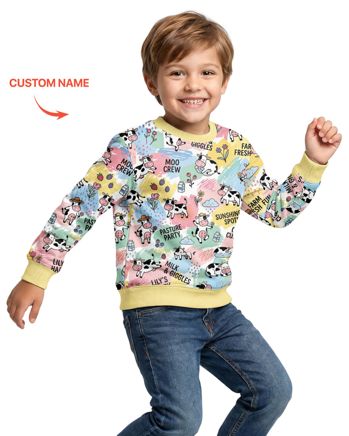 Custom Name Can’t Keep Us In The Barn Bamboo Crewneck Sweatshirt
