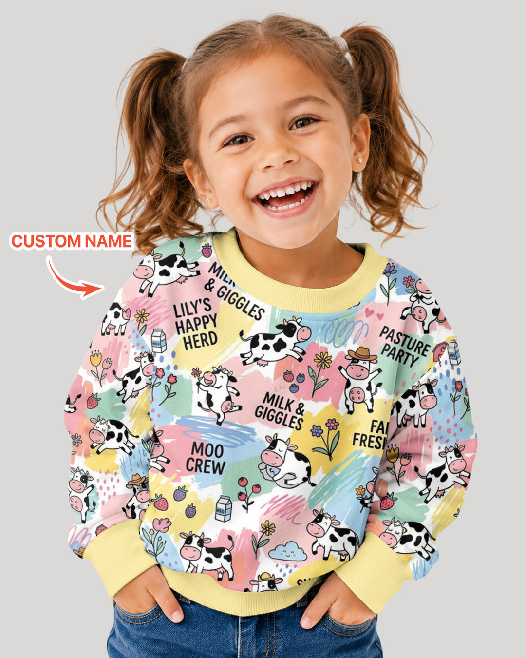 Custom Name Can’t Keep Us In The Barn Bamboo Crewneck Sweatshirt