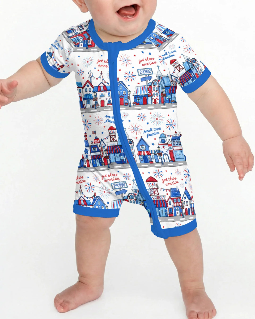 Small Town Freedom USA Bamboo Shorty Zippy