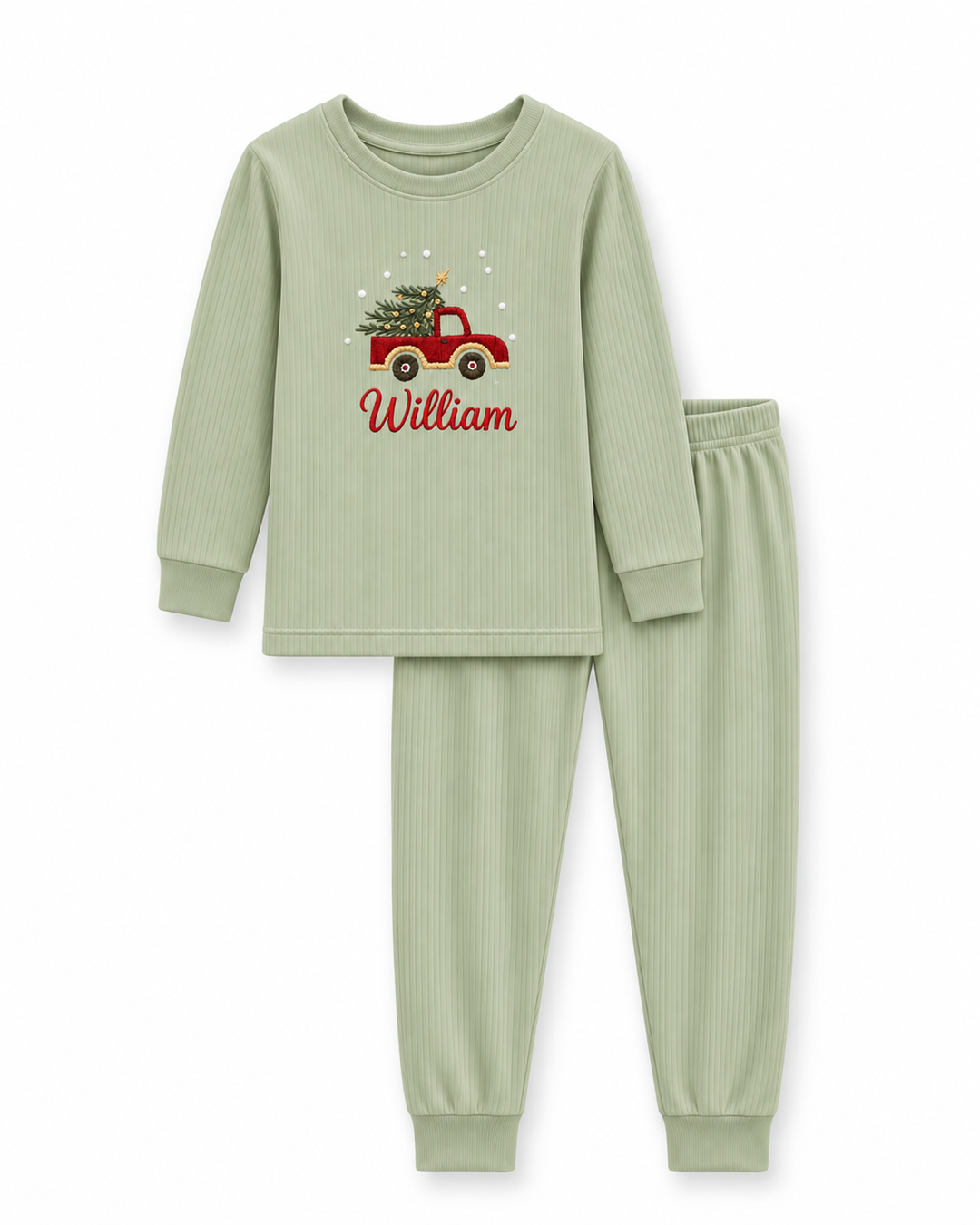 Template Bamboo Two Piece Long Sleeve Pyjamas Set