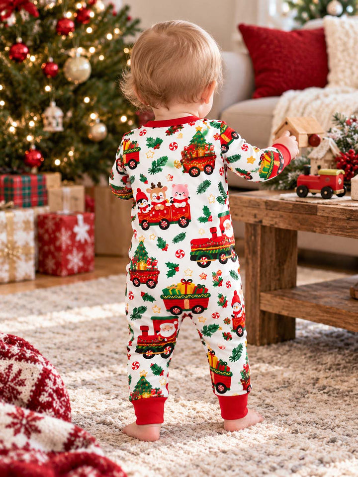 Santa Christmas Train Bamboo Convertible Zippy