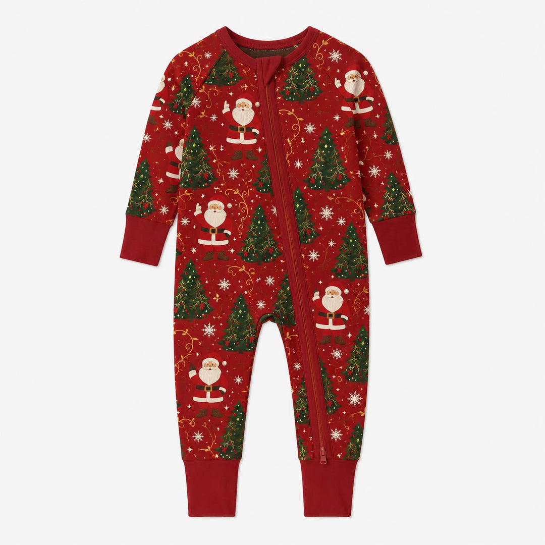 Santa Christmas Tree Holiday Bamboo Convertible Zippy