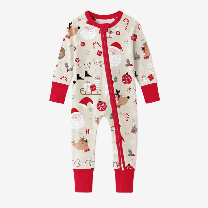 Santa Reindeer Holiday Joy Bamboo Convertible Zippy