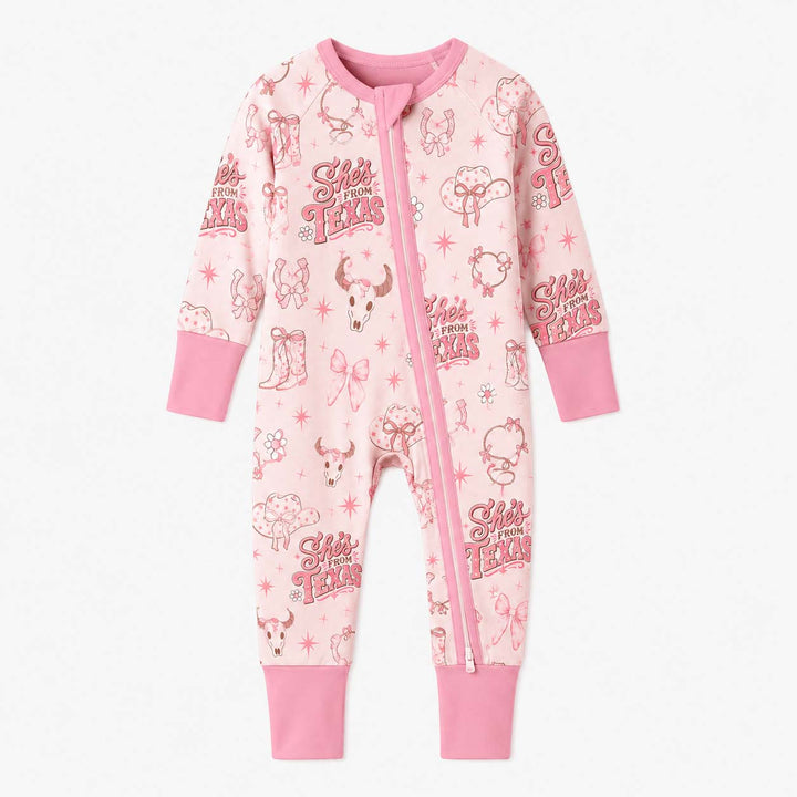 Shes From Texas Pink Cowgirl Bamboo Convertible Zippy