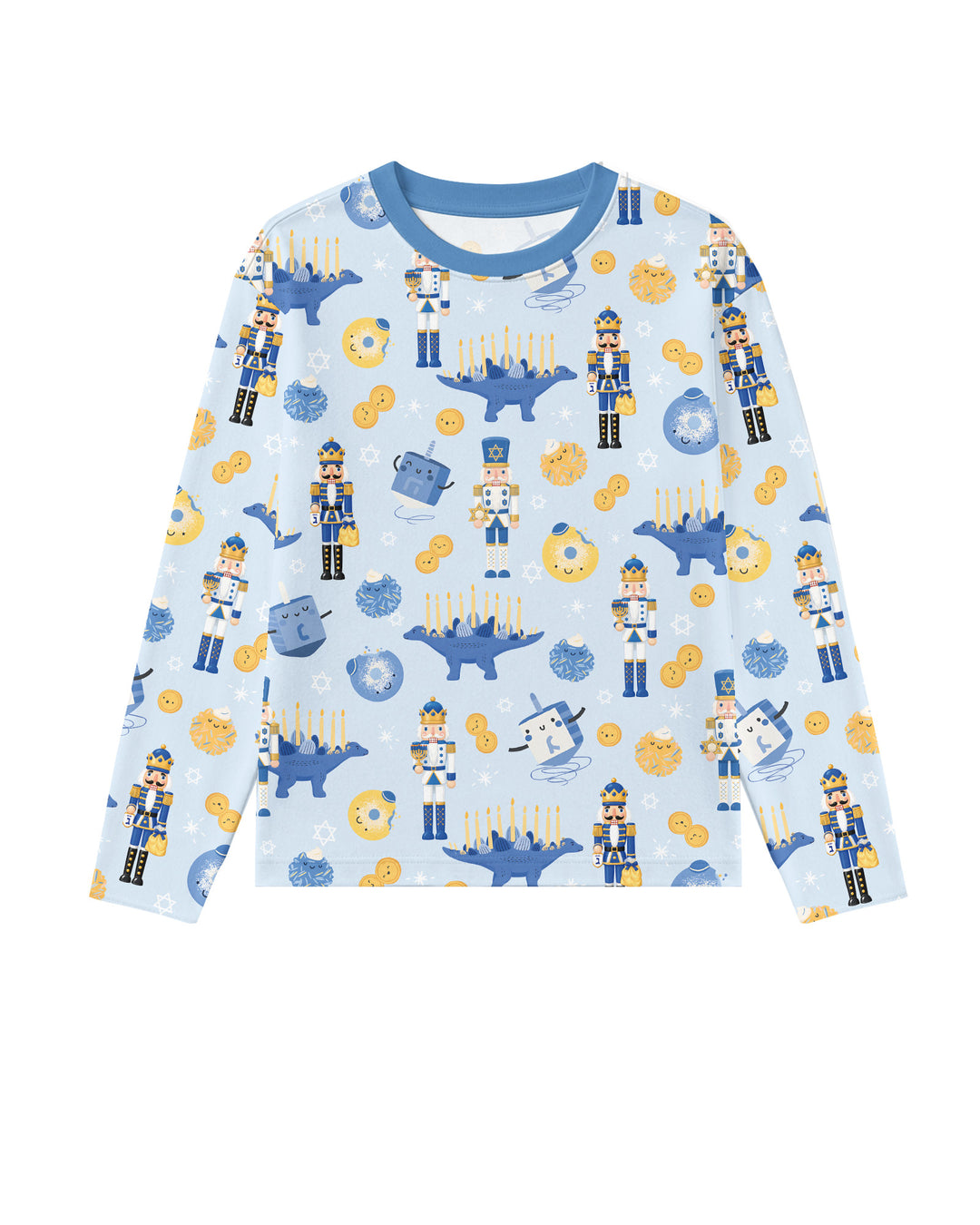 Hanukkah Nutcracker King Family Matching Bamboo Men's Pajama Set