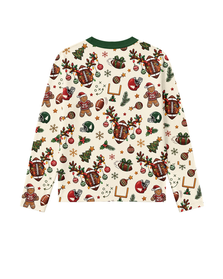 Football Christmas Merry Kickmas Bamboo Men's Pajama Set