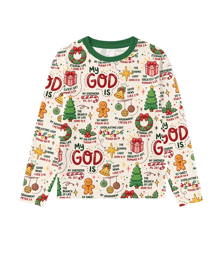 Christmas My God Is Bamboo Men's Pajama Set