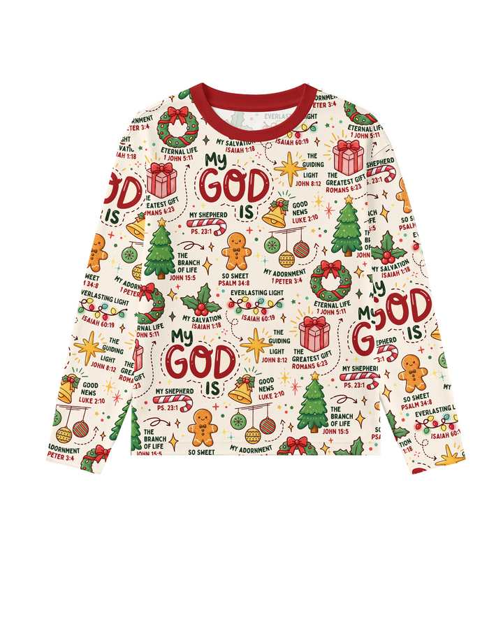 Christmas My God Is Bamboo Men's Pajama Set