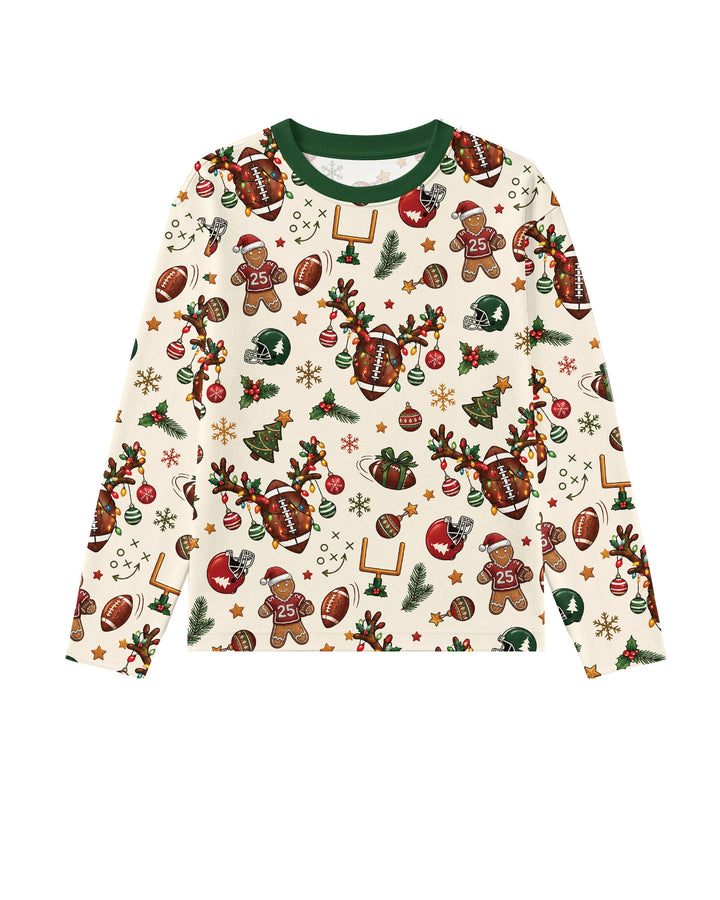 Football Christmas Merry Kickmas Bamboo Men's Pajama Set
