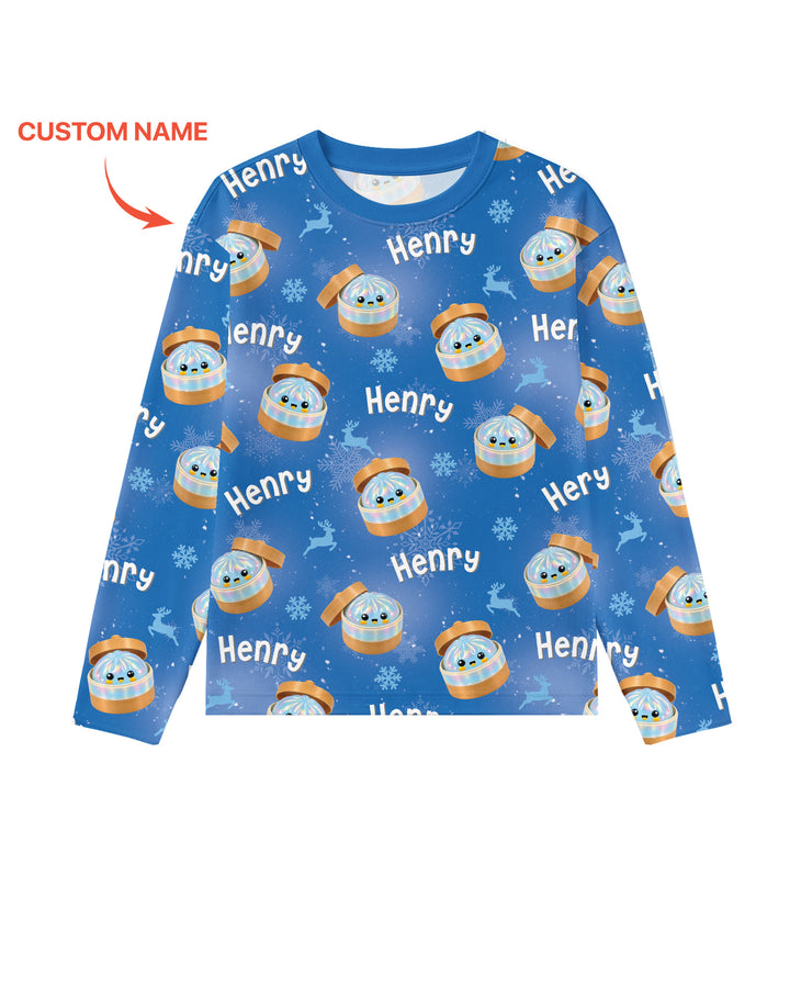 Christmas Cutie Dumpling Bamboo Men's Pajama Set