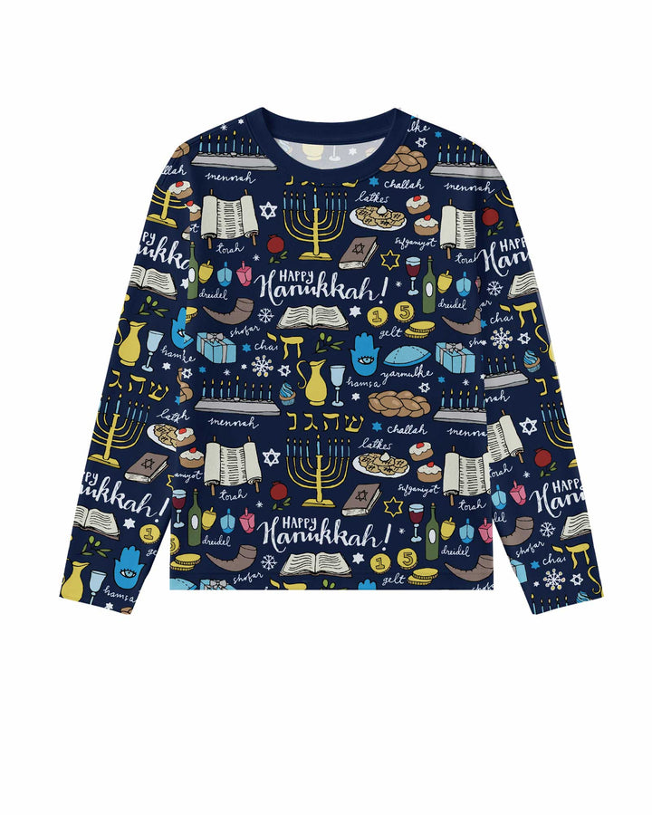 Happy Hanukkah 2026 Bamboo Men's Pajama Set