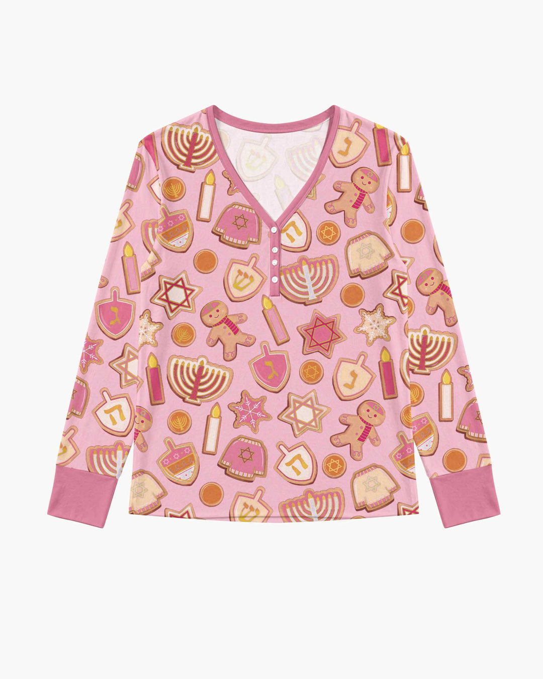 Hanukkah Cookies Bamboo Women Pajama Set