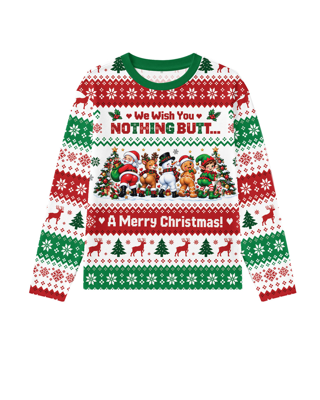 We Wish You Nothing Butt A Merry Christmas Bamboo Men's Pajama Set
