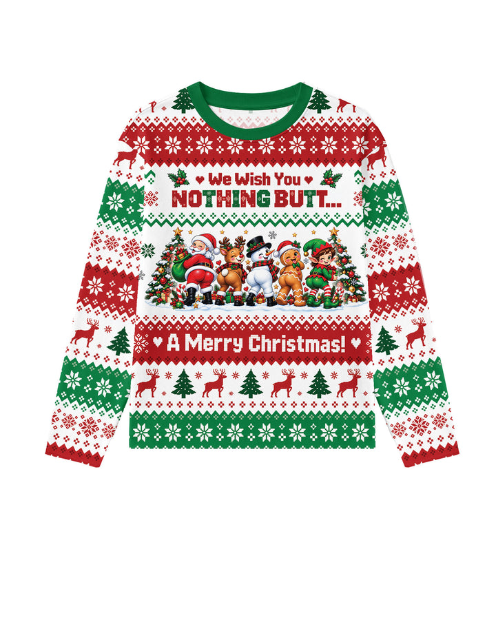 We Wish You Nothing Butt A Merry Christmas Bamboo Men's Pajama Set