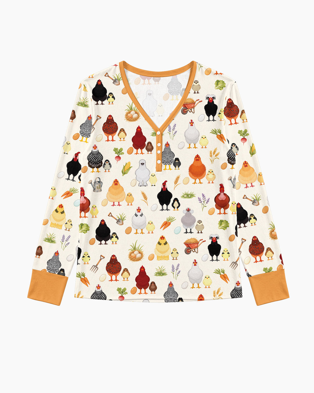 Chicks & Eggs Bamboo Women Pajama Set