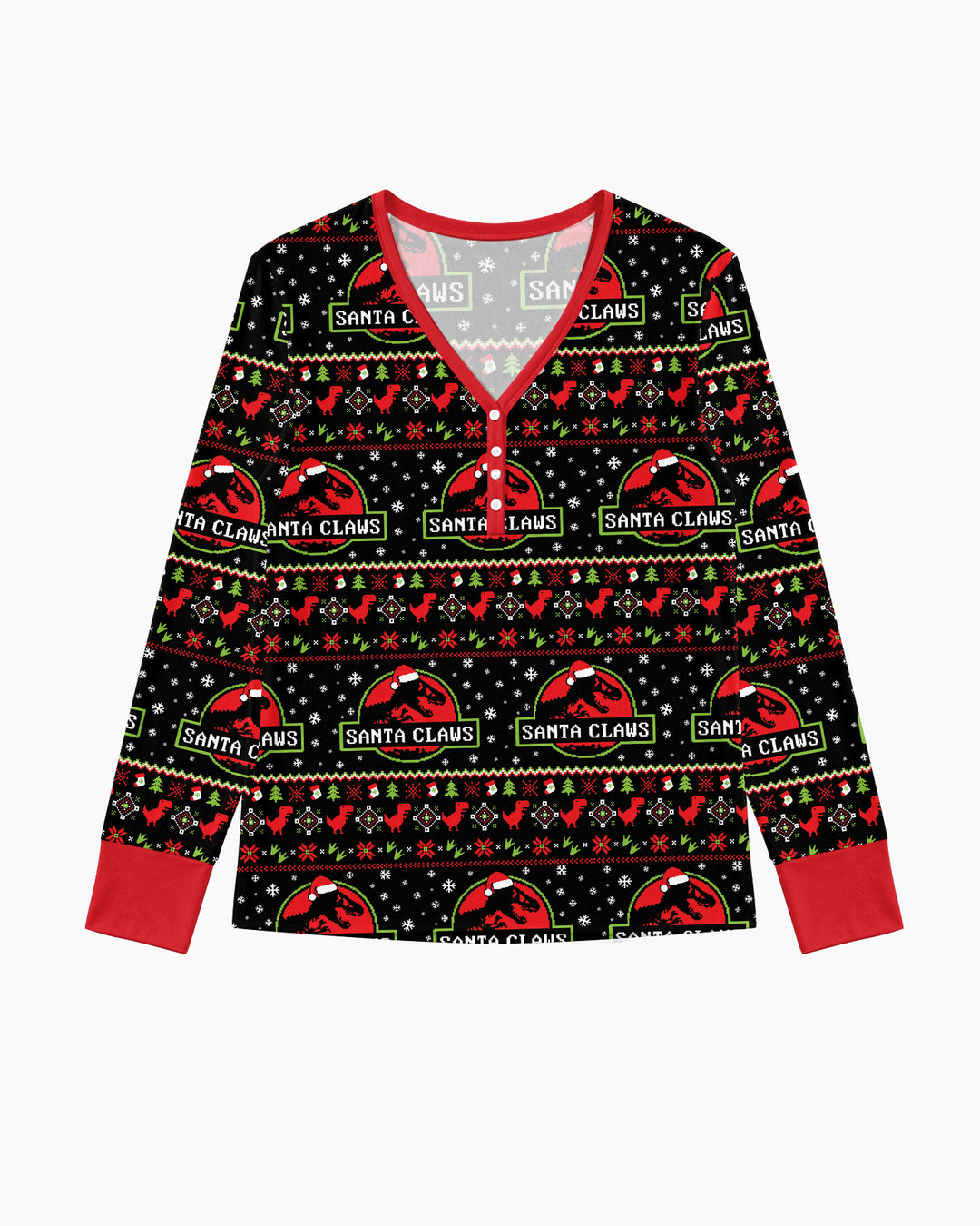 Santa Claws Christmas Bamboo Women Pajama Set