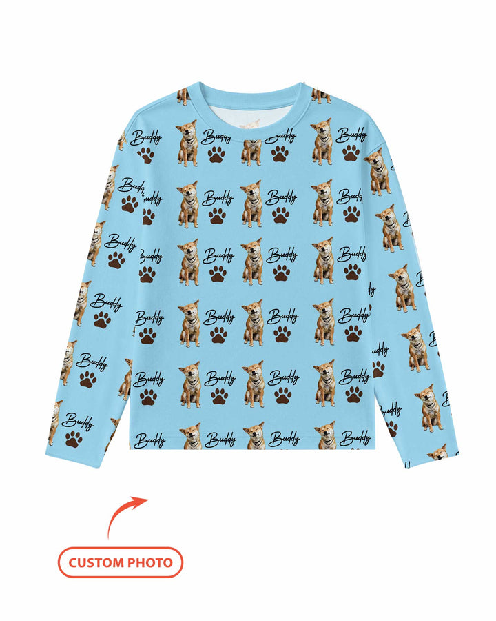 Personalized Pet Portrait Bamboo Men's Pajama Set