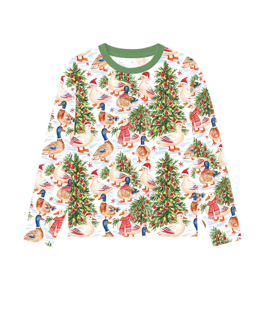 Christmas and Duck Bamboo Men's Pajama Set
