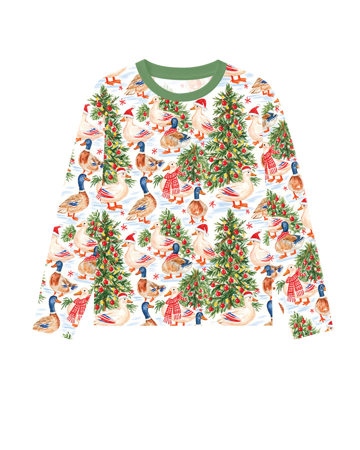 Christmas and Duck Bamboo Men's Pajama Set