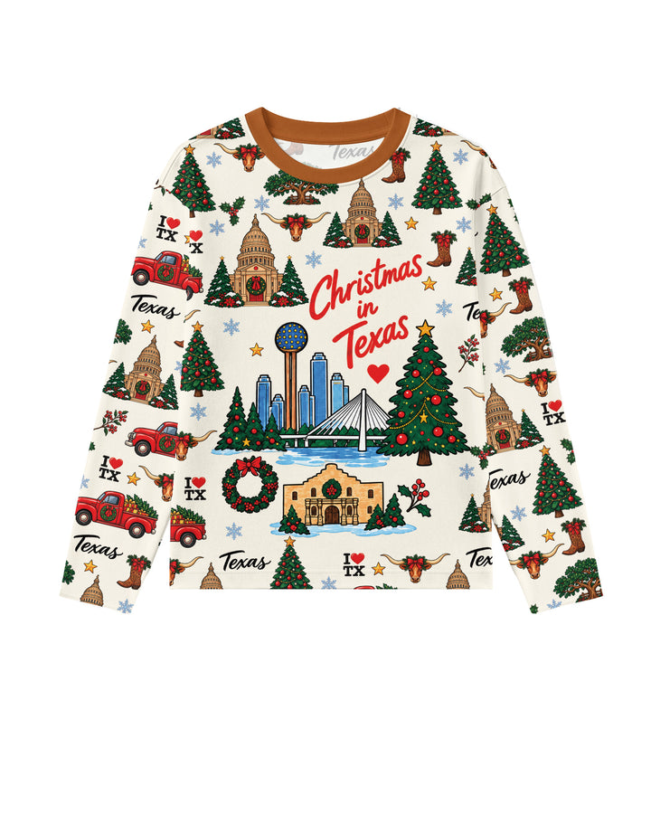 Christmas In Texas Bamboo Men's Pajama Set