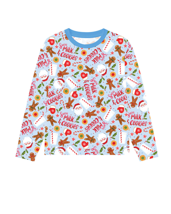 Santas, Milk and Cookies Bamboo Men's Pajama Set