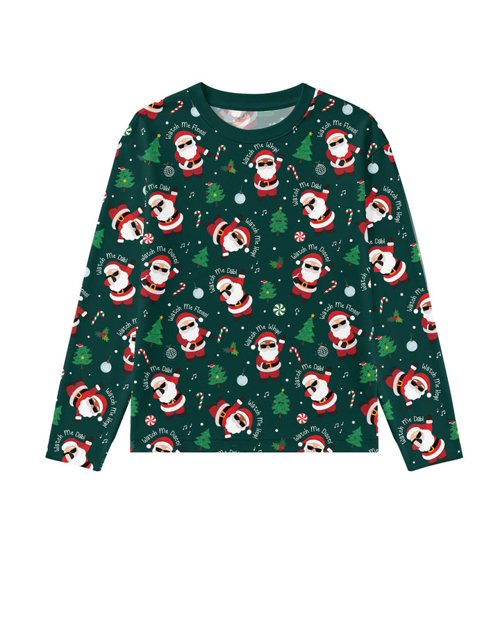 Santa's Christmas Dance Party Bamboo Men's Pajama Set