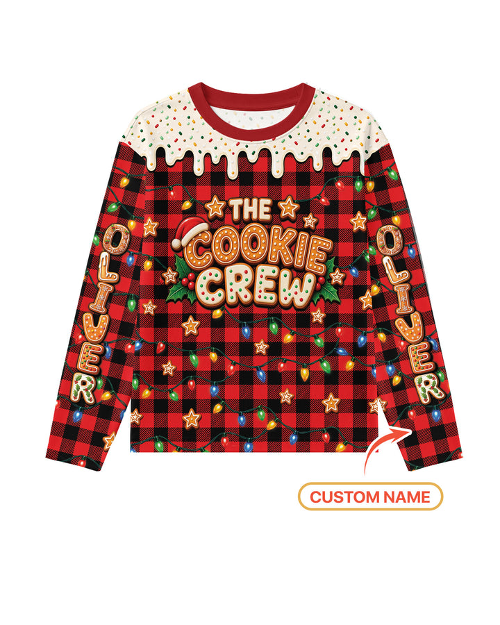 The Cookie Crew Custom Gingerbread Letter Bamboo Men's Pajama Set