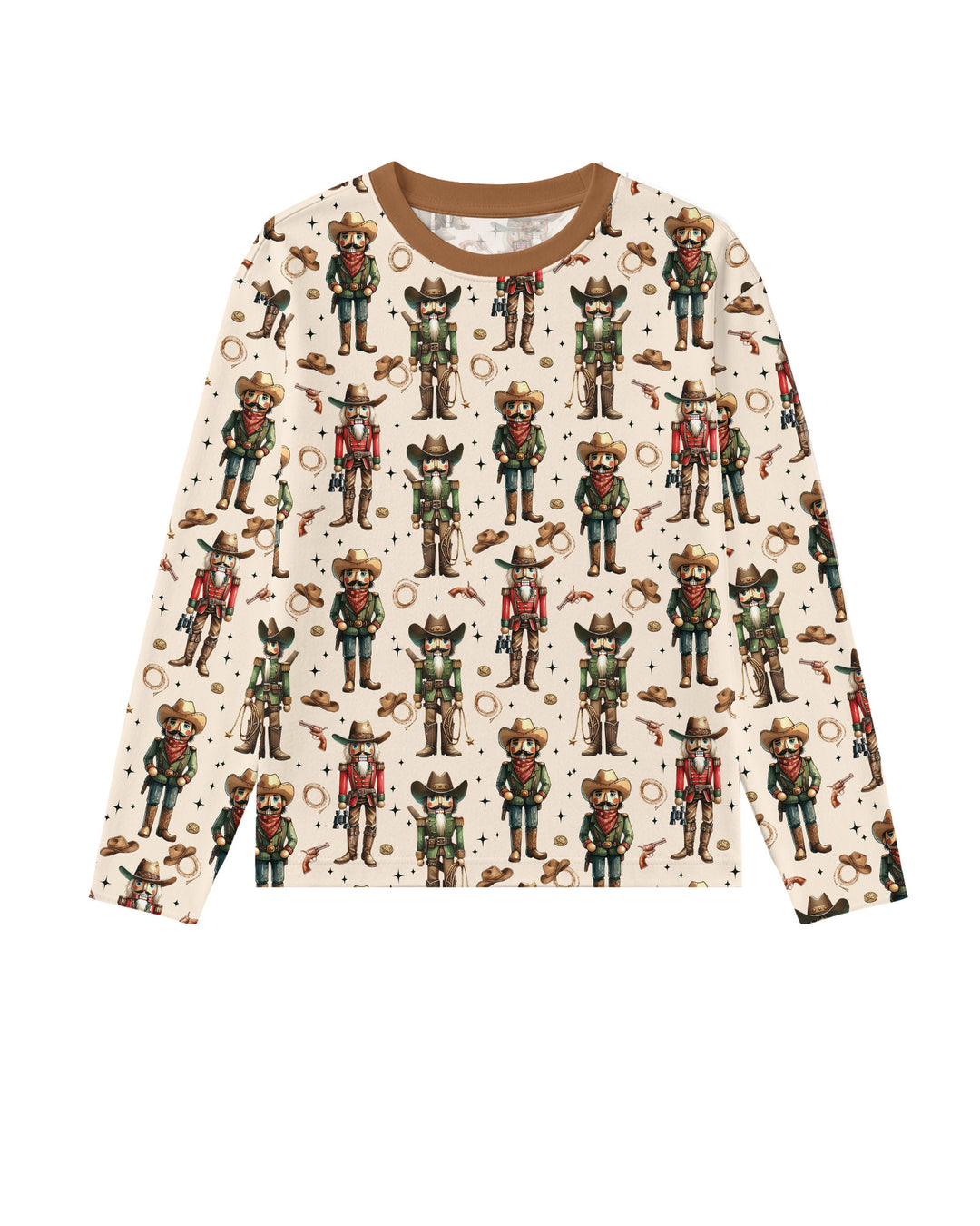 Western Christmas Cowboy Nutcracker Bamboo Men's Pajama Set