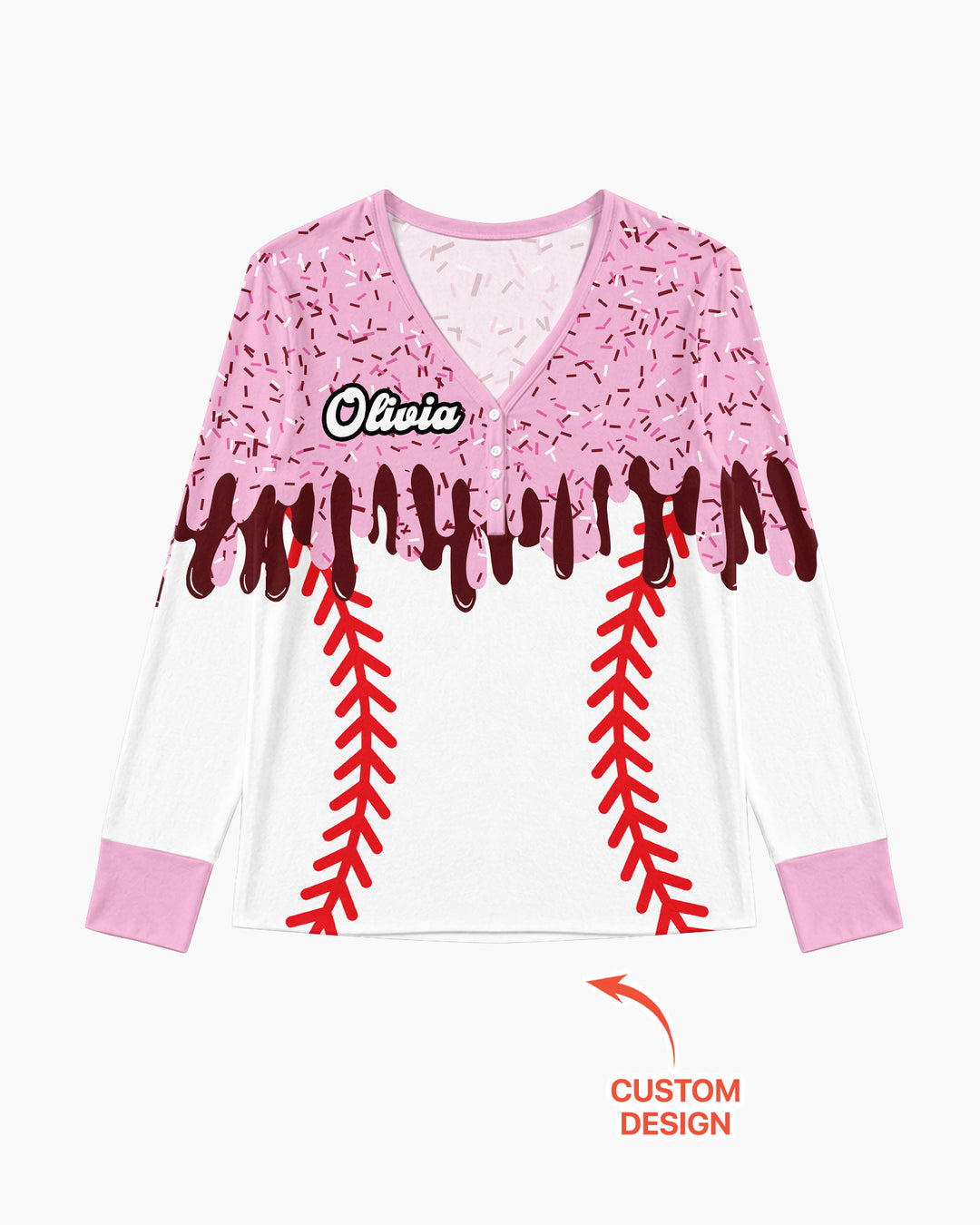 Icecream Drip Scale Bamboo Women Pajama Set
