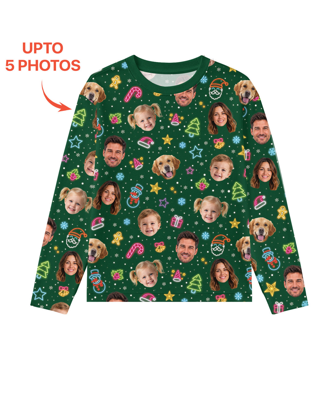 Christmas Faces Bamboo Men's Pajama Set