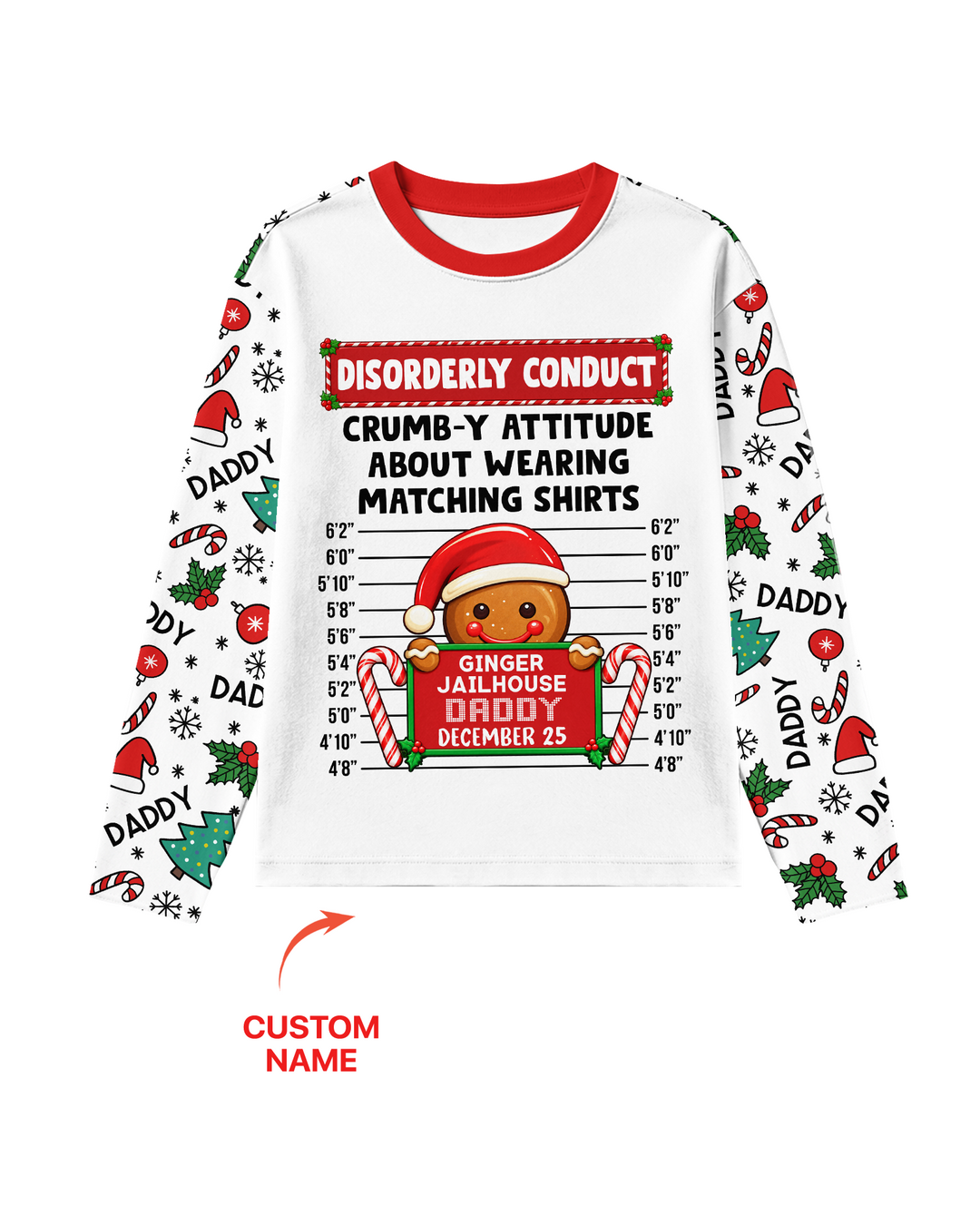 Funny Christmas Family Matching Bamboo Men's Pajama Set