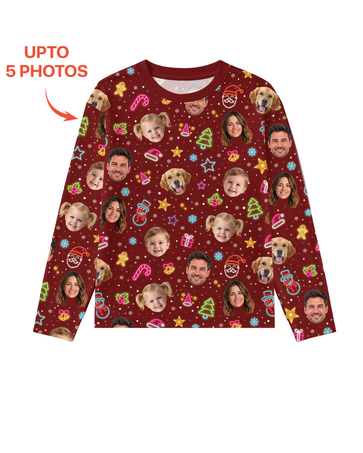 Christmas Faces Bamboo Men's Pajama Set