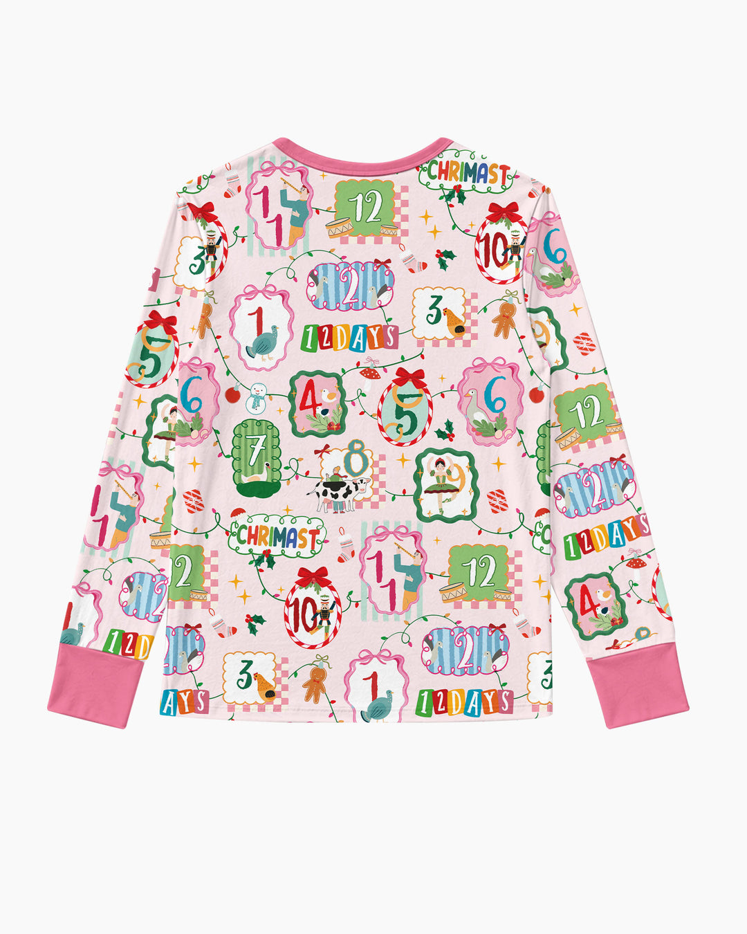 12 Christmas Prayers Bamboo Women Pajama Set