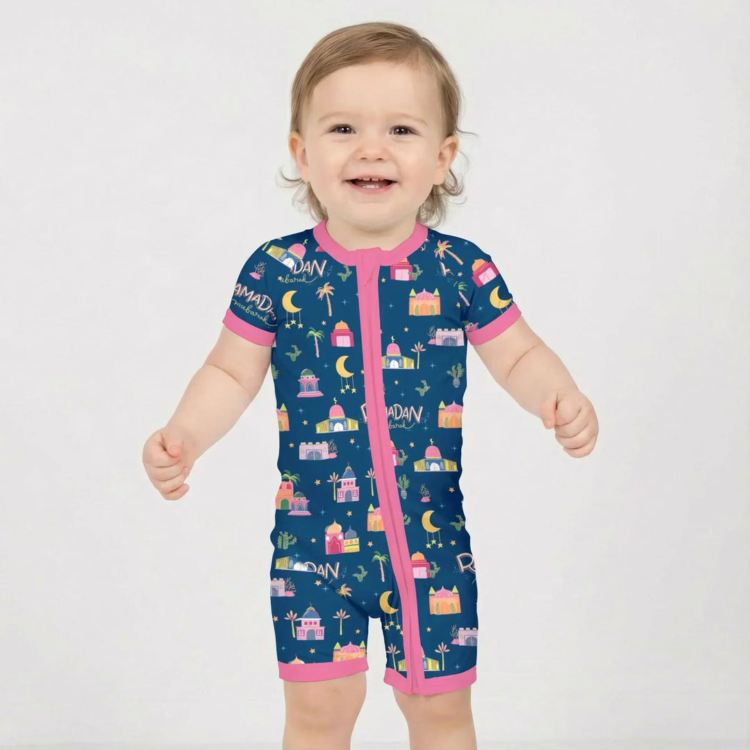 Ramadan Kareem Family Matching Bamboo Shorty Zippy