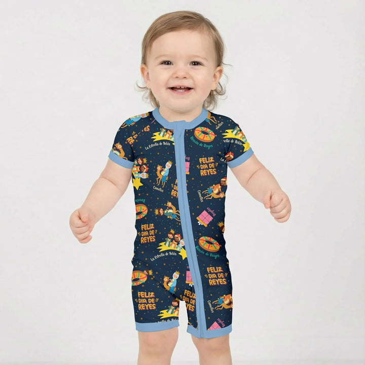 Feliz Dia de Reyes Bamboo Shorty Zippy