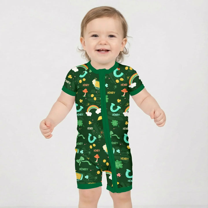 Custom Name Sprinkle Of Luck Bamboo Shorty Zippy