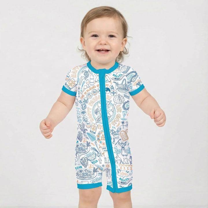 Doodle Passover Matching Family Bamboo Shorty Zippy